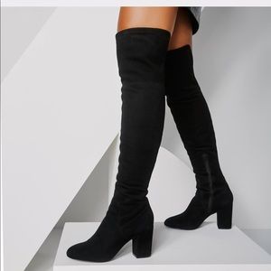Black Aldo over the knee heeled boots “Maede”